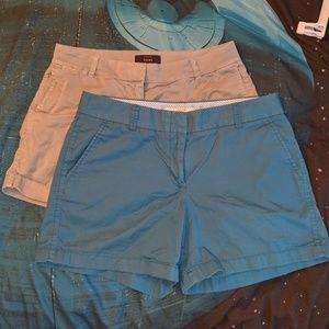 J Crew Chino Shorts - Two Pairs
